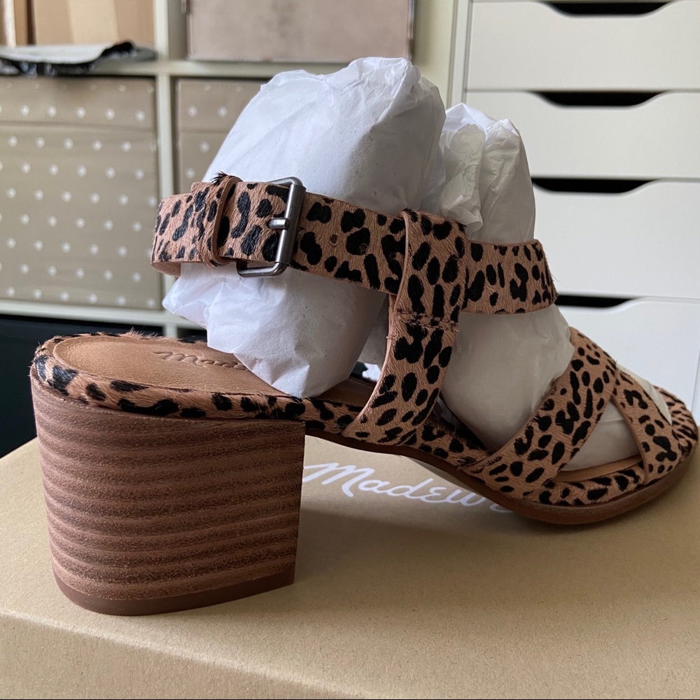Madewell Alyssa Sandal in Spotted Calf Hair - Picture 5 of 11